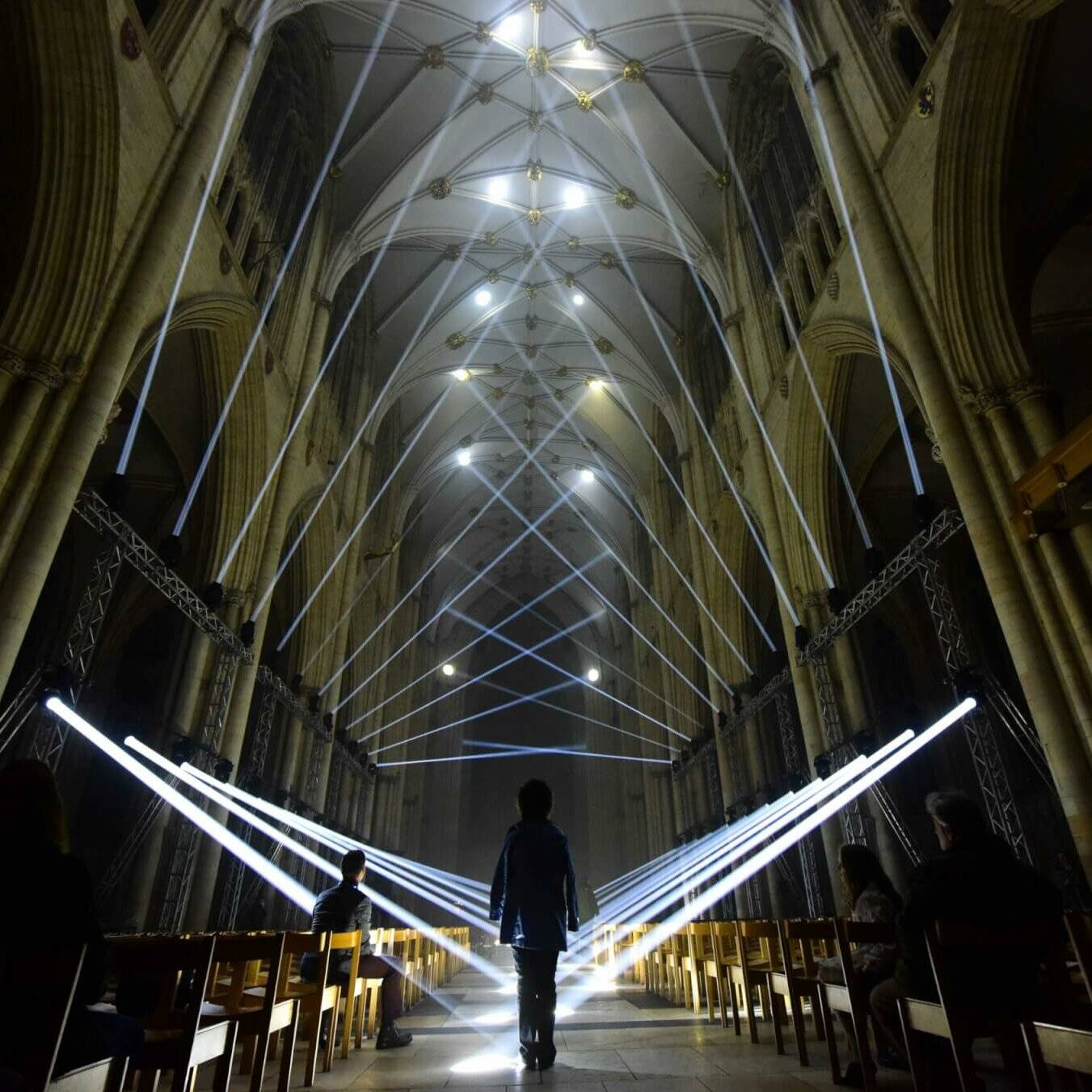 The annual Illuminating York festival gets underway and lasts until October 29th. Light Masonry inside York Minster. Picture: Anthony Chappel-Ross