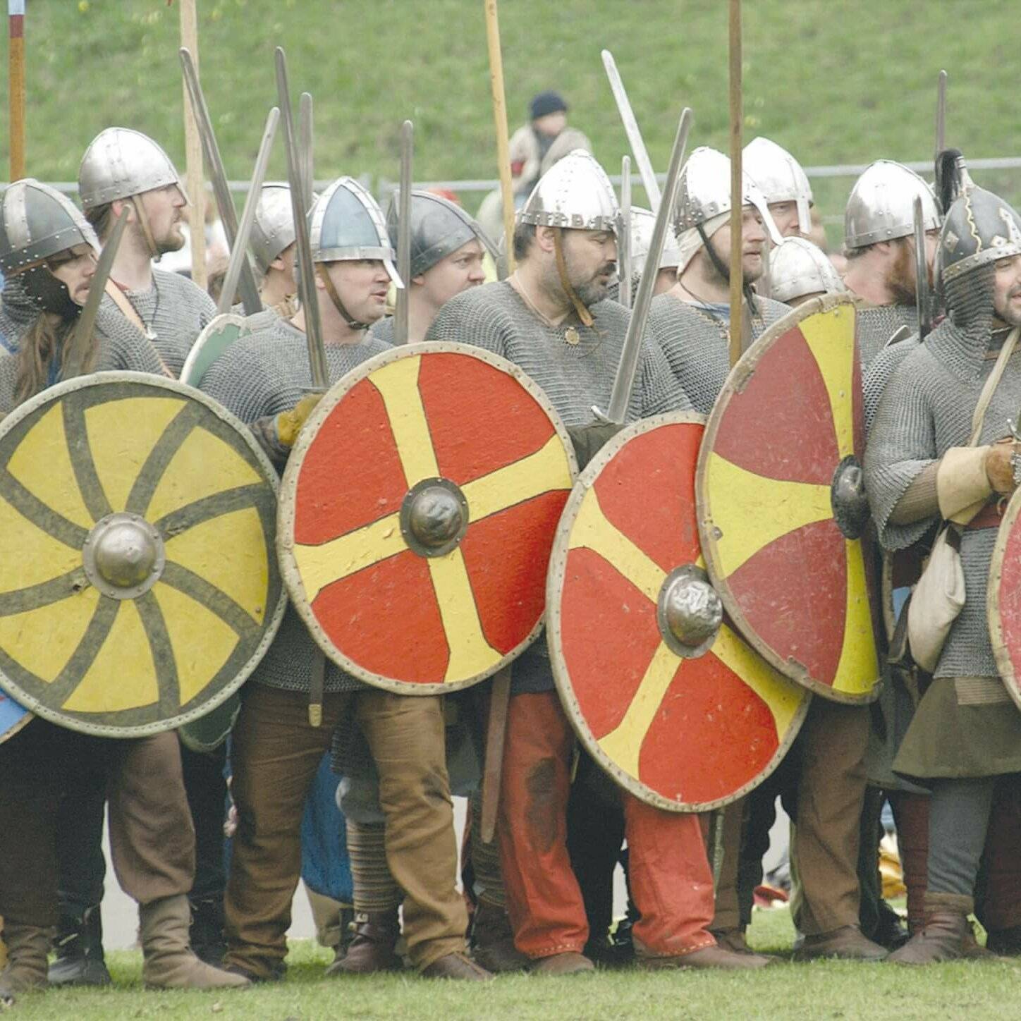 Viking battle reenactment at Jorvik Viking Centre